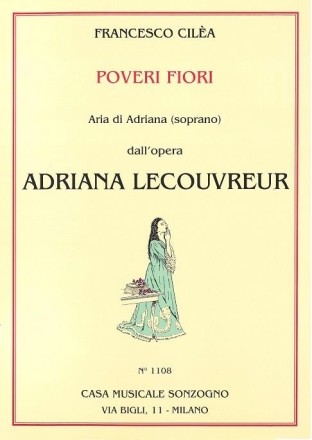 Poveri fiori  aus Adriana Lecouvreur fr Gesang und Klavier
