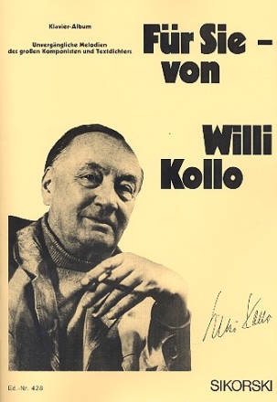 Fr Sie von Willi Kollo: Klavier-Album