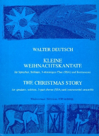 Kleine Weihnachtskantate fr gem Chor und Instrumente Partitur (dt)