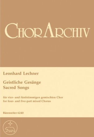 GEISTLICHE GESAENGE FUER SATB CHOR PARTITUR (DT)