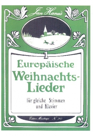 Europische Weihnachtslieder Band 1 fr 1-3 gleiche Stimmen (Frauenchor) und Klavier Partitur