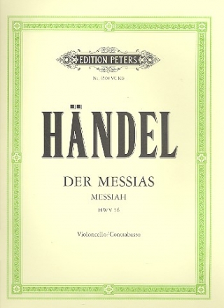 Der Messias HWV56 fr Soli, Chor und Orchester Cello / Bass