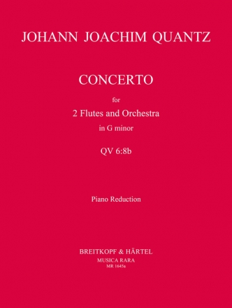 Konzert g-Moll QV6,8b fr 2 Flten und Orchester fr 2 Flten und Klavier