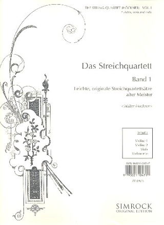 Das Streichquartett Band 1  Stimmen