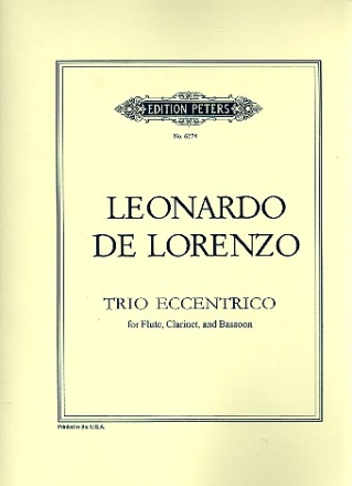 Trio eccentrico op.76 fr Flte, Klarinette und Fagott Stimmen
