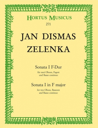 Sonate F-Dur Nr.1 fr 2 Oboen, Fagott und Bc
