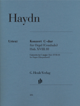 Konzert C-Dur Hob.XVIII:10 fr Orgel und Streicher Partitur