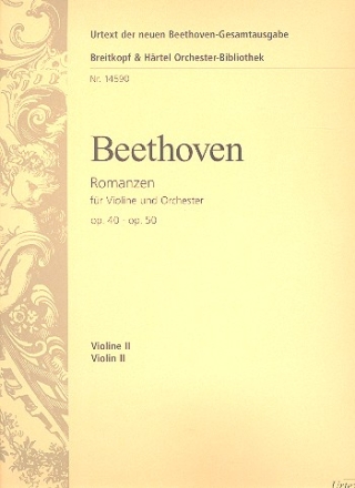 Romanzen F-Dur op.40 und G-Dur op.50 fr Violine und Orchester Violine 2