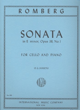 Sonata e minor op.38,1 for cello and piano