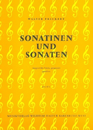 Sonatinen- und Sonatenband 1 fr Klavier 