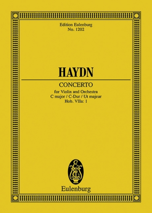 Concerto C major for violin and orchestra Miniature score