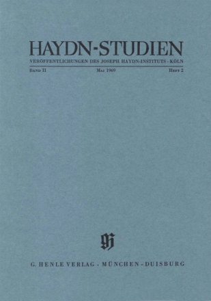 Haydn-Studien Band 2 Teil 2