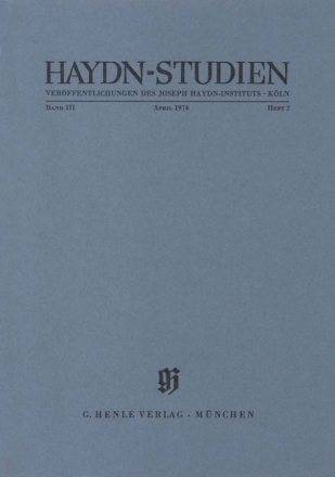 Haydn-Studien Band 3, Heft 2