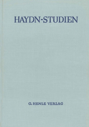 Haydn-Studien Einbanddecke Band 3  Ganzleinen