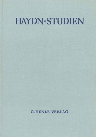 Haydn-Studien Einbanddecke Band 3  Ganzleinen