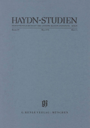 Haydn-Studien Band 4, Heft 1