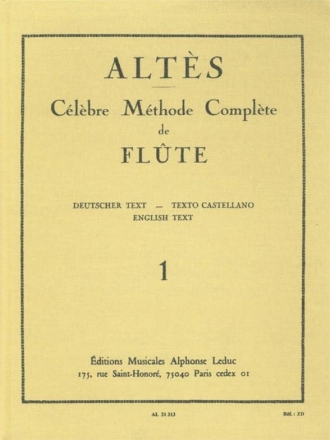 Clbre mthode complte vol.1 pour flte (fr/en/dt/cast)