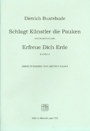 Schlagt Knstler die Pauken fr gem Chor (SSAB) und Orchester Partitur (dt)