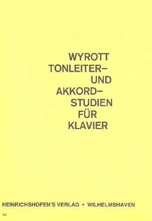 Tonleiter- und Akkordstudien f Klavier