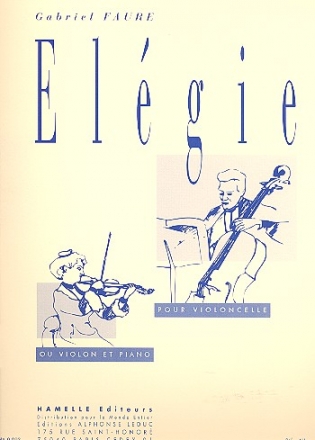 Elgie op.24  pour violoncelle (violon) et piano