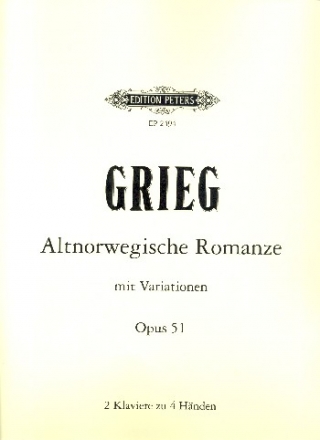Altnorwegische Romanze op.51 fr 2 Klaviere