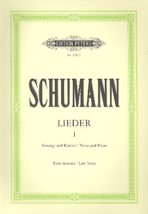 Smtliche Lieder Band 1 fr Gesang (tief) und Klavier