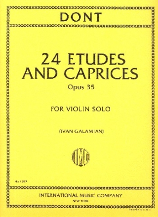 24 Etudes and Caprices op.35 for violin