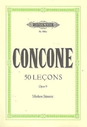 50 lecons de chant op.9 fr mittlere Singstimme und Klavier
