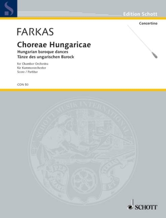 Choreae Hungaricae fr Kammerorchester Partitur