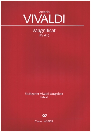 Magnificat RV610 (2 Fassungen) fr Soli (SAT), Chor und Orchester Partitur (la/en)
