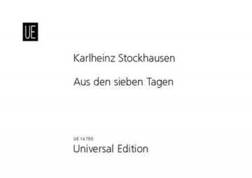 Aus den sieben Tagen Nr.26: fr beliebiges Instrument Ausgabe deutsch/englisch