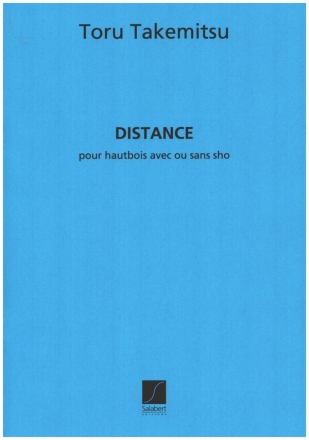 Distance pour hautbois avec ou sans sho, 1972 partition