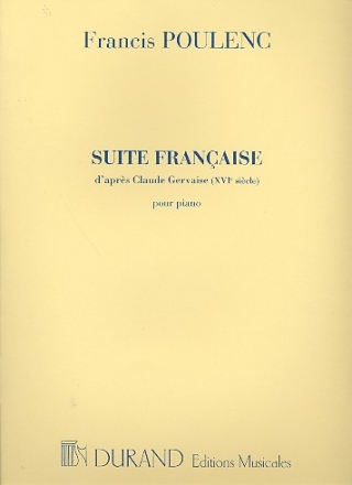 Suite francaise d'aprs Claude Gervaise pour piano