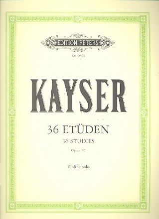36 Etden op.20 fr Violine