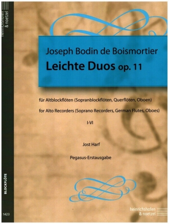 Leichte Duos op.11 (Nr.1-6) fr 2 Altblockflten