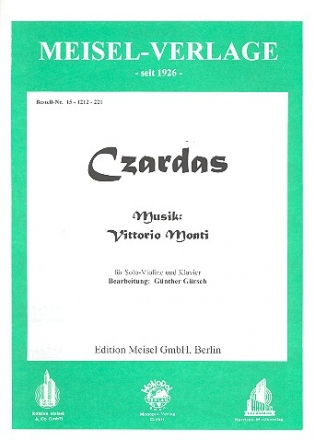 Czardas fr Violine und Klavier