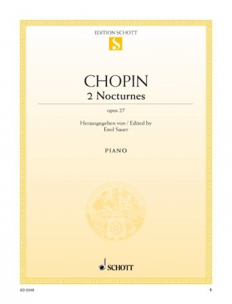 2 Nocturnes aus op.27 fr Klavier (cis-Moll und Des-Dur)