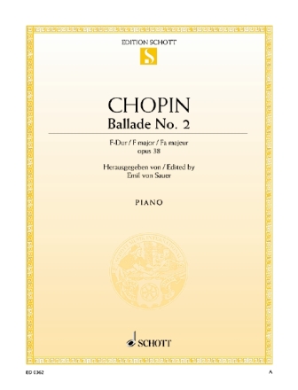 Ballade F-Dur Nr.2 op.38 fr Klavier