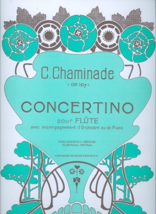 Concertino op.107 pour flte et orchestre pour flte et piano
