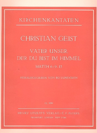Vater unser fr mittlere Singstimme, 2 Violinen und Gambe