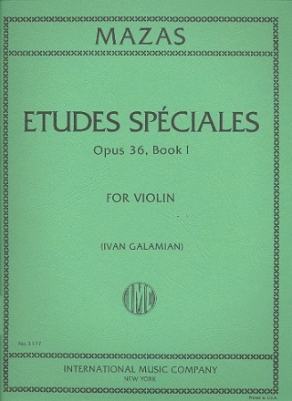 Etudes speciales op.36,1 for violin