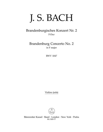 Brandenburgisches Konzert F-Dur Nr:2 BWV1047 Violine solo