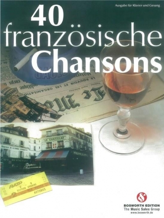 40 franzsische Chansons: fr Gesang und Klavier