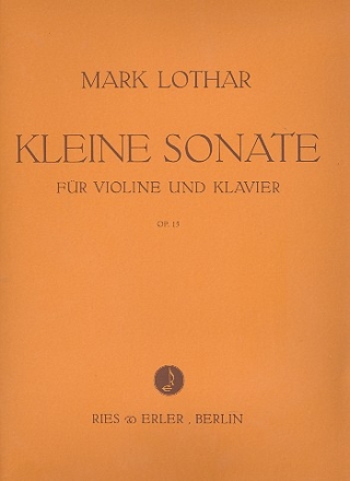 Kleine Sonate op.15 fr Violine und Klavier
