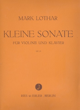 Kleine Sonate op.15 fr Violine und Klavier