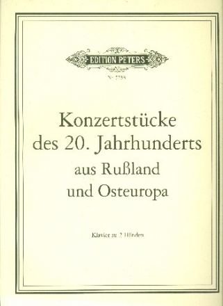 Konzertstcke sowjetischer Komponisten fr Klavier