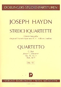 Streichquartett C-Dur op.76,3 Hob.III:77,  Studienpartitur 