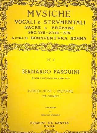 Introduzione e pastorale per organo