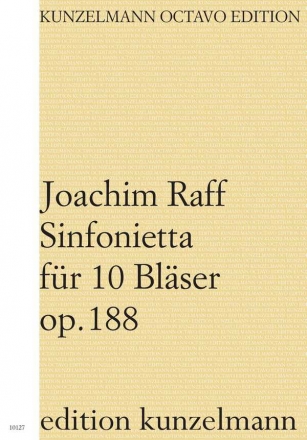 Sinfonietta op.188 fr 2 Flten, 2 Oboen, 2 Klarinetten, 2 Fagotte und 2 Hrner Studienpartitur