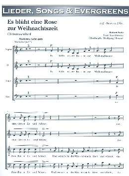 Es blht eine Rose zur Weihnachtszeit fr gem Chor und Klavier Chorpartitur (dt)
